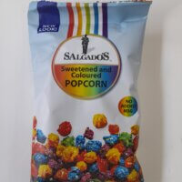 salgado's popcorn sweetened and colored 125g